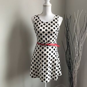 Polka dot mini dress